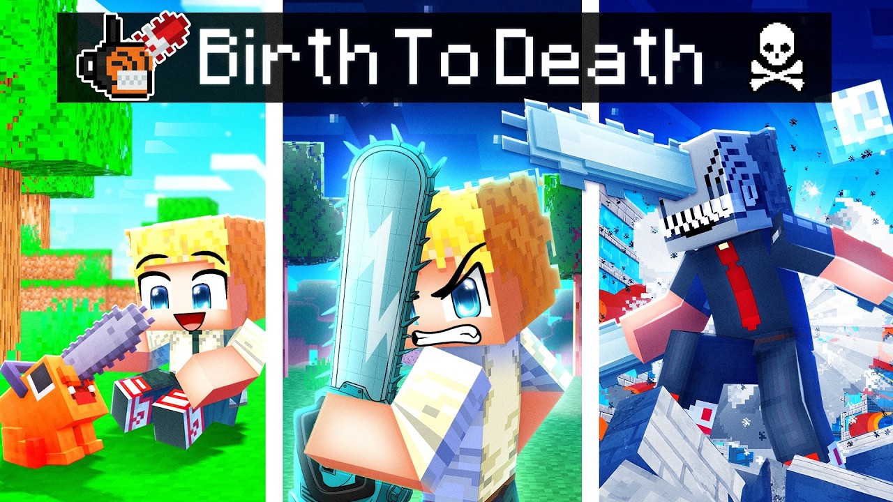 Birth to CHAINSAW MAN in Minecraft!