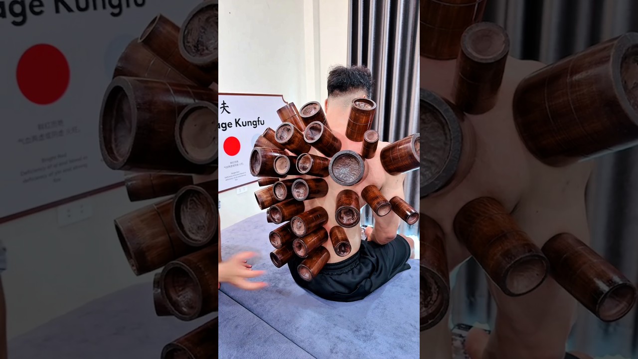 [ASMR] Cupping Therapy with Bamboo Cups 