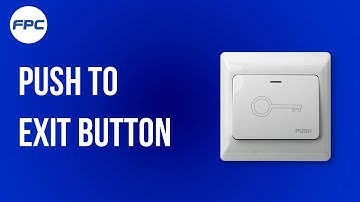 VIS 7030 FEATURES White Wide Push to Exit Button for Access Control
