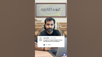 Competitive Programming vs Projects | Aj ka Gyan