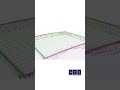 Elevation and steel roofing project #teklastructures #steeldetailing #steelconstruction