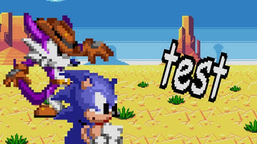 Sonic Sprite Animation Test 1: Desert Dazzle