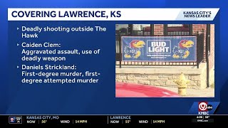 Charges upgraded for one suspect in deadly Lawrence bar shooting; other suspect no longer charged...