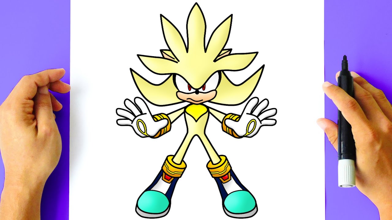 Como DESENHAR o SUPER SILVER do SONIC - Como DIBUJAR a SUPER