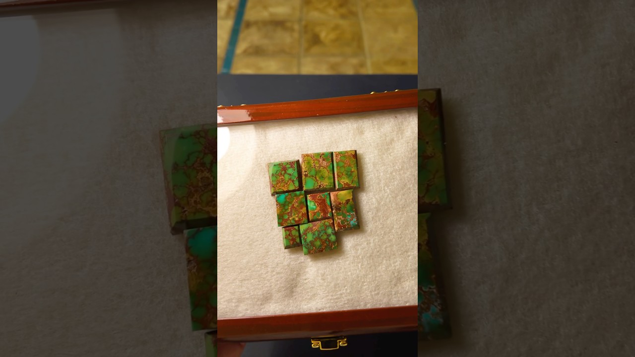 Green turquoise stone