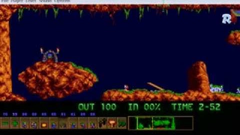 Lemmings my real custom level 7 Floating gardens