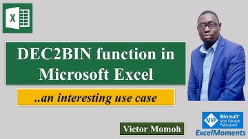 DEC2BIN function in Excel - Finally, a use case