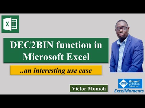DEC2BIN function in Excel - Finally, a use case