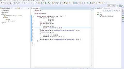 Find the addition of diagonal and anti diagonal of matrix in first way