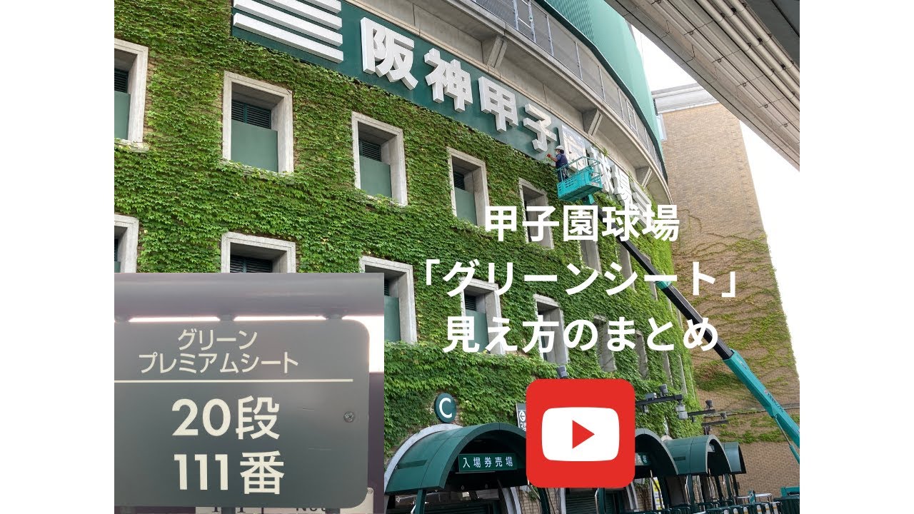 画像で分かる！どんな感じに見えるの？】甲子園球場「グリーンシート