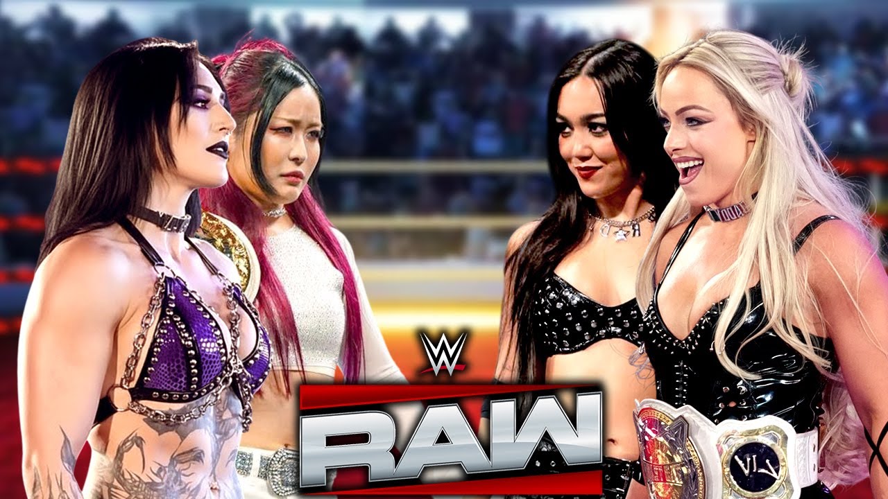 Полный матч Риа Рипли и Айо Скай против Лив Морган и Роксаны Перес | WWE RAW 04.12.2025