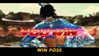 Tekken 7 Josie Rizal intro pose lose ( Pose Win