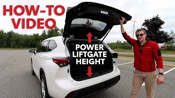 Adjusting Height Settings on a Toyota Power Liftgate | How-To Video