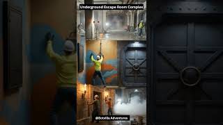 Underground Escape Room Complex Built From Scratch! 😱 Secret Bunker Transformation #shorts