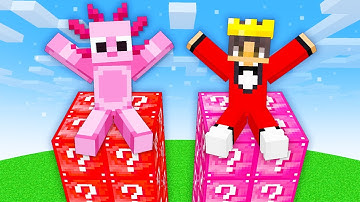 NOOB vs PRO Lucky Block TOWER Race in Minecraft!