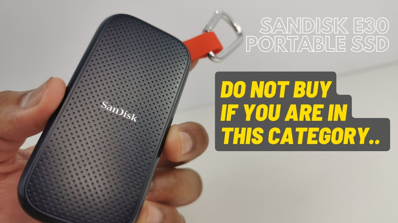 SanDisk 1TB Portable SSD - Up to 520MB/s, USB-C, USB 3.2 Gen 2 -  SDSSDE30-1T00-G25