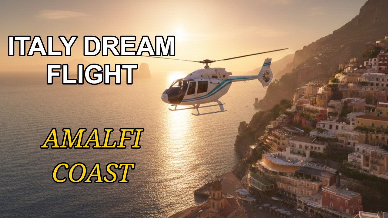 Relaxing Helicopter Tour: Amalfi, Positano & Capri | MSFS 2024 Cinematic Flight