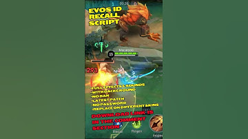 Script Recall Evos ID | Full Effects + Sounds + No Password | Yeezus