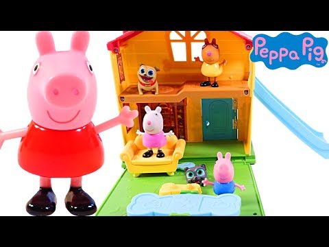 Los Mejores Videos Para Niños Aprendiendo Colores - Peppa Pig Puppy Dog Pals House For Kids