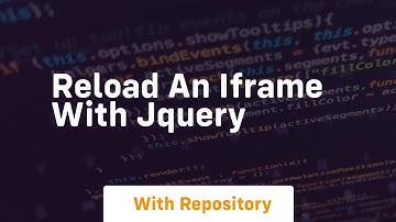 reload an iframe with jquery
