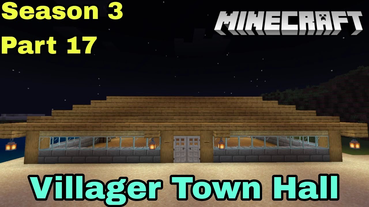 Made By The Biggest Villager Town Hall In Minecraft Gameplay Season 3 ...