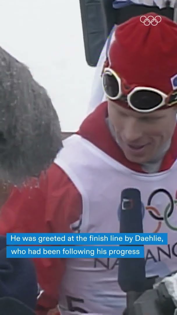 An iconic moment of Olympic spirit. ?