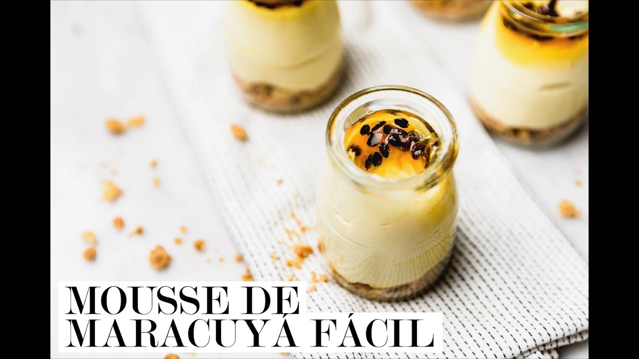 Mousse de maracuyá fácil | Cravings Journal español