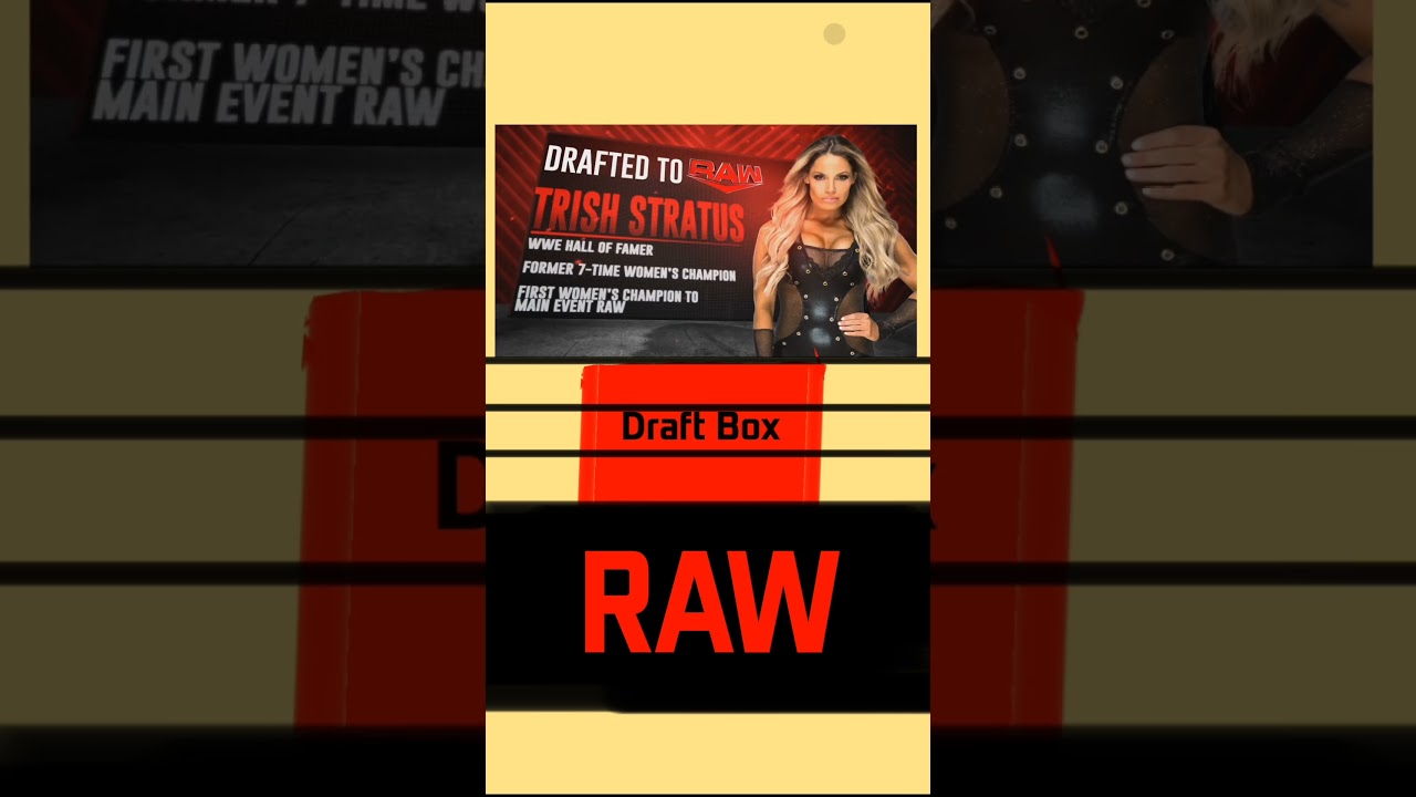 Trish Stratus Drafted To RAW 
