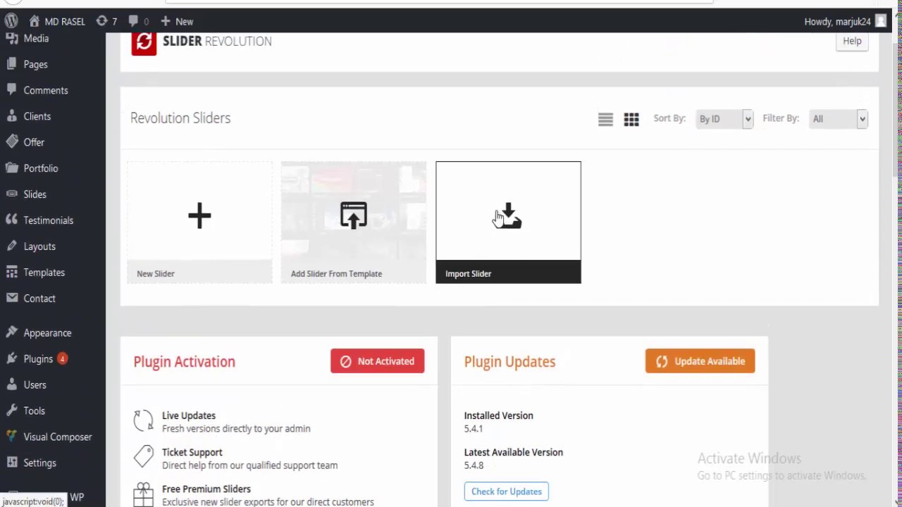 Wordpress Revolution Slider | Web Design Bangla Tutorial | Part-1 - YouTube