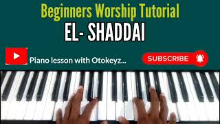 Beginners Gospel piano tutorial | El-shaddai