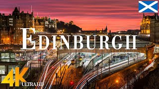 Edinburgh 4K drone view • Amazing Aerial View Of Edinburgh | Relaxation film with calming music