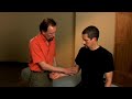 Wrist and finger flexors palpation