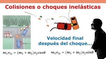 Calcular la velocidad despues del choque - Colisiones inelasticos en 2 dimensiones