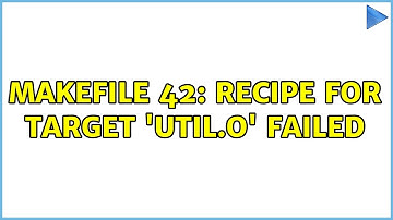 Ubuntu: Makefile 42: recipe for target 