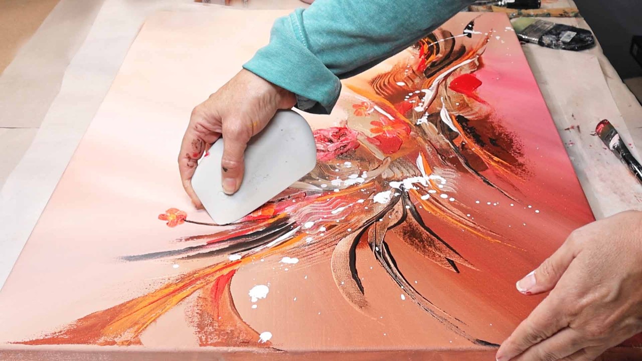 Can You Believe This Painting Started With Just Blobs? Abstract Art