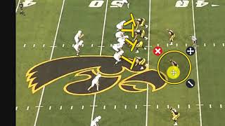 Using Inside Zone Lock RPO's to attack the space on a Canadian Field.