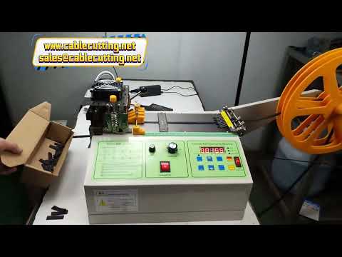 Cloth Tape Cutting Machine WITH Hot and Cold Knife And Element Magic Sticker Tube Zipper Cutting Mac