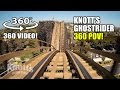 Ghostrider Roller Coaster 360 VR POV Knotts Berry Farm California - Giroptic 360 Camera