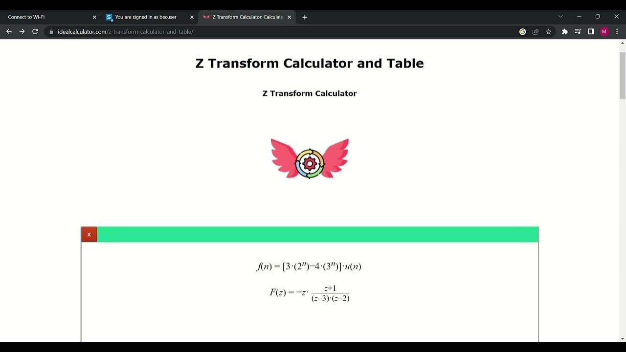 Z Transform Calculator Calculate the z transform with just one click