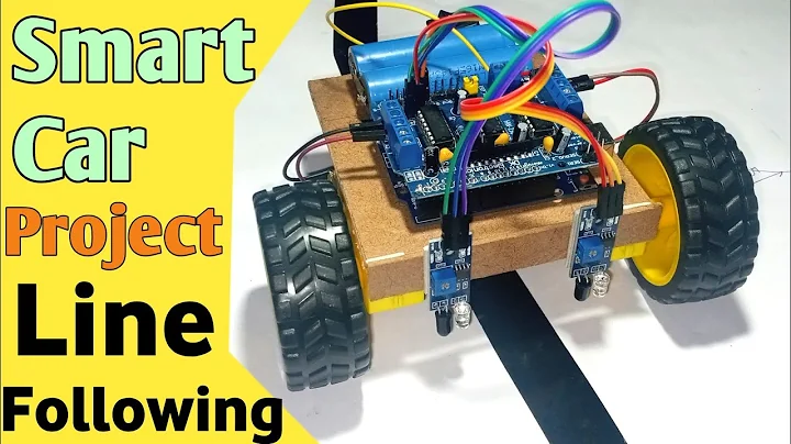 Arduino Line Following Robot Car Project With L293D Motor Driver Shield .MR.REAL MAKER..