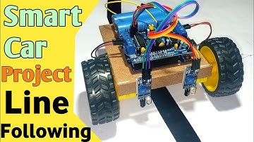 Arduino Line Following Robot Car Project With L293D Motor Driver Shield .MR.REAL MAKER..