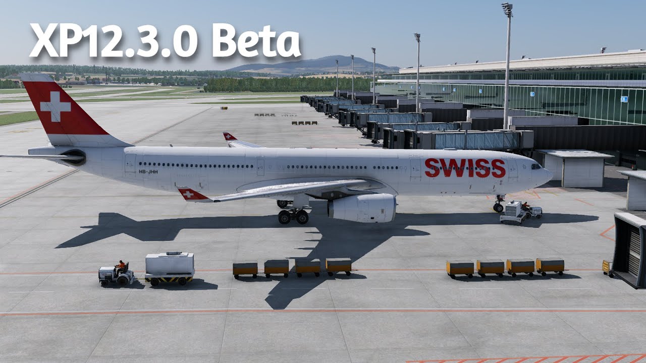 X-Plane 12] XP12.3.0b Update | A330-300 Full Flight LSZH-LSGG