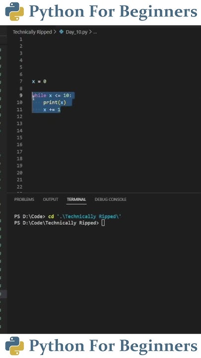 How To Use A While Loop In Python | Python For Beginners - YouTube