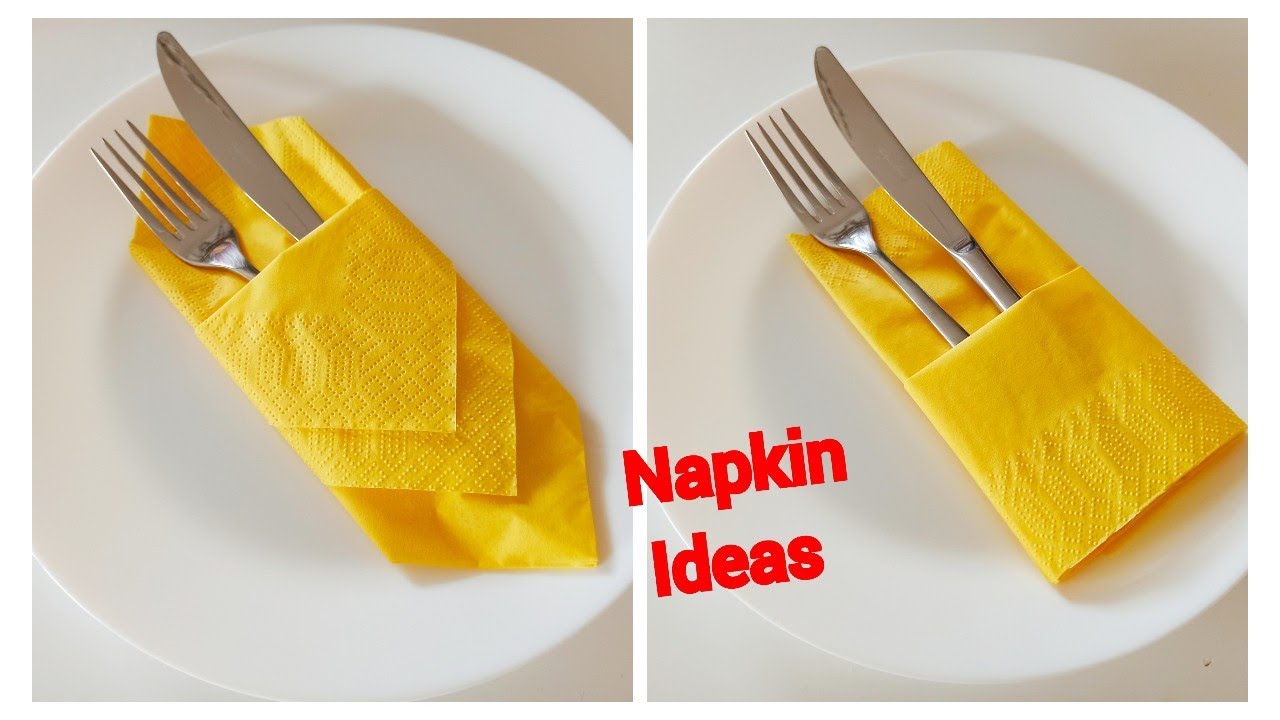 2 NAPKIN CRAFTS IDEAS/PAPER NAPKIN DECORATION IDEAS/DIY/ORIGAMI/JAPAN