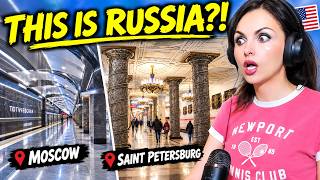 American Reacts: Moscow & St. Petersburg Subways Are INSANE! screenshot 5