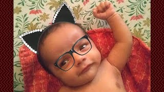 2 Month old Reyansh trying to balance his neck, 30 second watsapp cute baby status