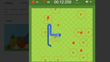 [Speedrun] Google Snake - Minesweeper, Standard, 5 apples, Large - 20.385