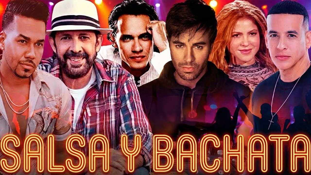 JUAN LUIS GUERRA, MARC ANTHONY, ROMEO SANTOS, ENRIQUE IGLESIAS, PRINCE ROYCE SALSA Y BACHATA EXITOS