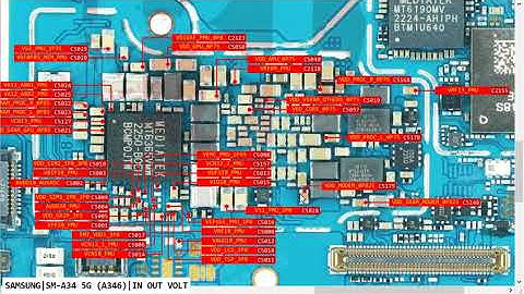 Samsung A34 5G SM A346 In Out Voltes Power Shot Problem Hardware Solution