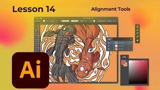 Adobe Illustrator for Beginners - 13 - Alignment Tools | Free Graphic Design Lessons